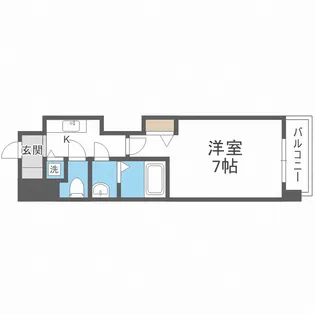 プレサンス谷町キャトル【12階】の間取り