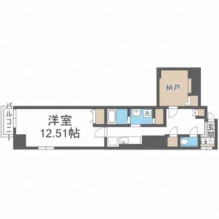 グランルージュ谷町六丁目【2階】の間取り