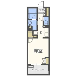 パークアクシス心斎橋【4階】の間取り