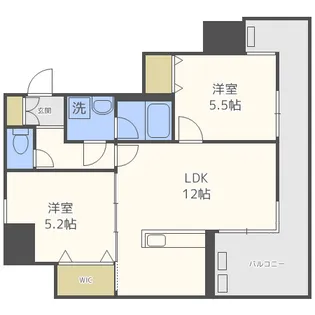 W.O.B.KYOBASHI【13階】の間取り