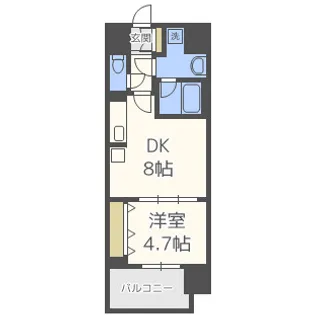 セイワパレス天王寺真田山【4階】の間取り
