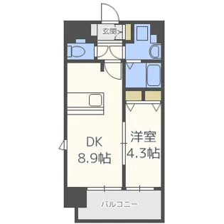 プレサンス新大阪ヴィガ【10階】の間取り