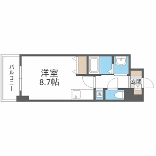 ウィスタリア新北野【10階】の間取り
