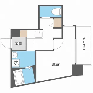 BLUE福島【4階】の間取り