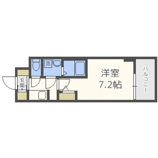 S-RESIDENCE新大阪WEST【14階】の間取り
