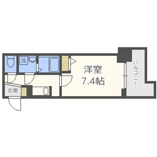 S-RESIDENCE新大阪WEST【13階】の間取り