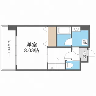 GROOVE西三国【5階】の間取り