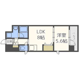 MDI三国コート【8階】の間取り