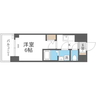 エスリード長居公園PARK AVENUE【14階】の間取り