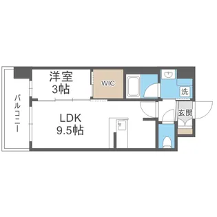 コンフォリア・リヴ新大阪西宮原ソルテラス【2階】の間取り