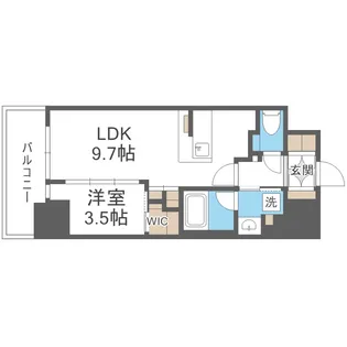 コンフォリア・リヴ北浜淡路町【7階】の間取り