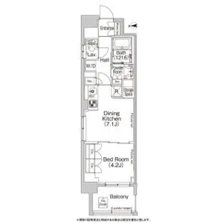 コンフォリア北堀江一丁目【14階】の間取り
