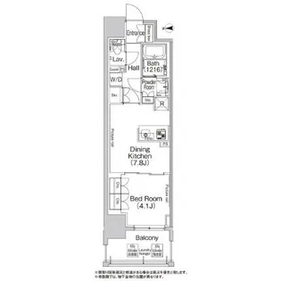 コンフォリア北堀江一丁目【14階】の間取り