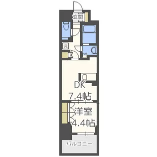 コンフォリア北堀江一丁目【8階】の間取り