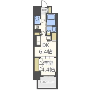 コンフォリア北堀江一丁目【2階】の間取り