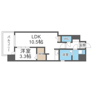 ミラージュパレス都島本通【8階】の間取り