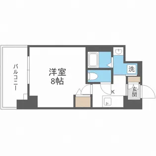 レジュールアッシュ天王寺舟橋【5階】の間取り