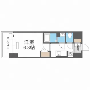 プレサンス淡路駅前【4階】の間取り