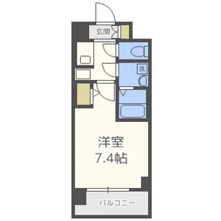 S-RESIDENCE新大阪Garden【9階】の間取り