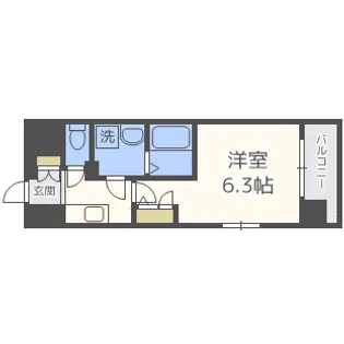 エスリード梅田グランノース【5階】の間取り