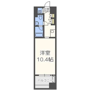 デュオン新大阪レジデンス【10階】の間取り