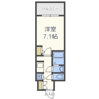 S-RESIDENCE新大阪駅前【14階】の間取り