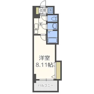 Luxe新大阪SOUTH【6階】の間取り