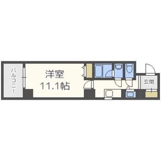 フィールドイン新大阪【7階】の間取り