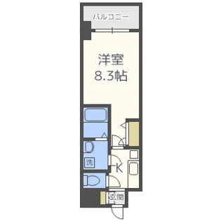 エスリード大阪グランゲート【8階】の間取り
