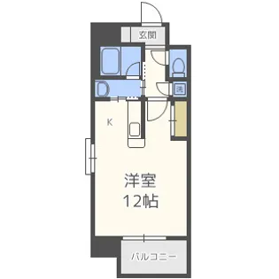 EbyU新大阪【8階】の間取り