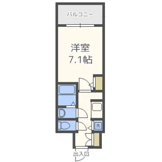 S-RESIDENCE新大阪駅前【6階】の間取り