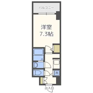 S-RESIDENCE新大阪駅前【3階】の間取り