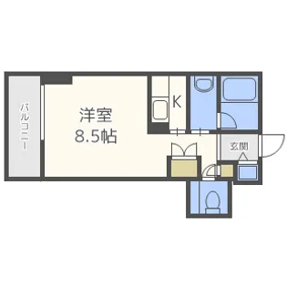 アーデンタワー南堀江【10階】の間取り