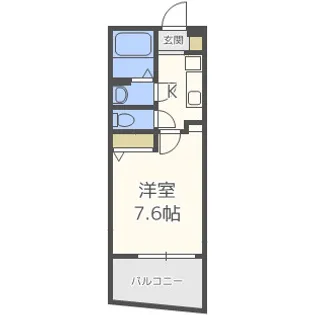 ルクレ阿波座レジデンス【5階】の間取り
