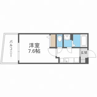 ルクレ阿波座レジデンス【5階】の間取り