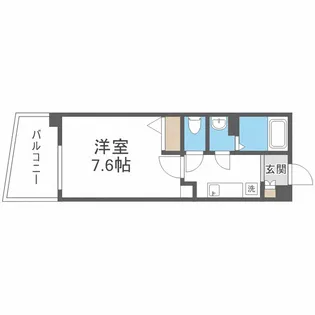 ルクレ阿波座レジデンス【4階】の間取り