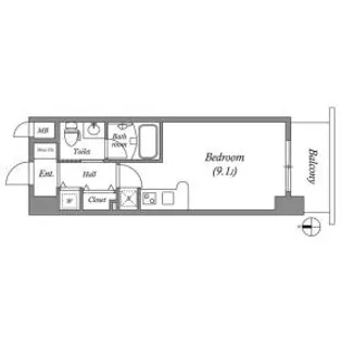 ISM谷町六丁目【3階】の間取り