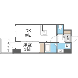 セレニテ日本橋エクラ【6階】の間取り