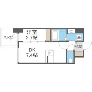 セレニテ日本橋エクラ【6階】の間取り