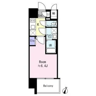 エスリード ザ・イーストレジデンス大阪城【2階】の間取り