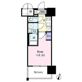 エスリード ザ・イーストレジデンス大阪城【5階】の間取り