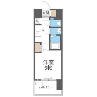 プレサンス深江橋ラヴィゲート【7階】の間取り