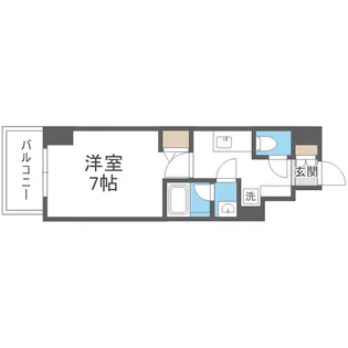 リヴェント森ノ宮【7階】の間取り