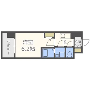 エスリード梅田グレイス【11階】の間取り