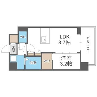 エスリードレジデンス梅田クラスシティ【10階】の間取り