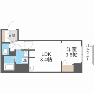 メインステージ大阪NorthGateⅡ【13階】の間取り