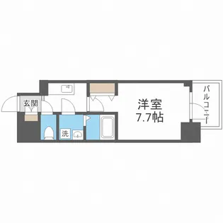 MELDIA CREST TAPP NAMBA-WEST【10階】の間取り