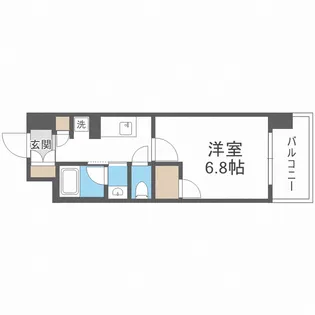 リビオメゾン西天満【1002号室】の間取り