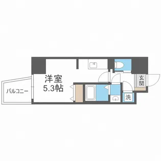 HORIZON UMEDA NORTH【4階】の間取り