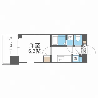 La Douceur桜川【5階】の間取り